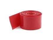 10Meters 29.5mm Width PVC Heat Shrink Wrap Tube Red for 1 x 18650 Battery