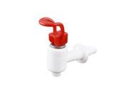 Push Type Grip Red White Plastic Faucet Tap for Water Dispenser
