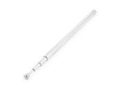 Unique Bargains Straight Type 4 Sections Telescopic Whip Antenna Aerial 7.5cm 23.5cm Silver Tone