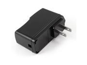 Unique Bargains Travel Portable Black Plastic Rewirable Power Charger Adapter US Plug