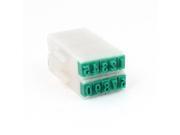 Unique Bargains Green Off White Plastic Rubber 0 9 Numbering Stamp 10 in 1 for Teachers