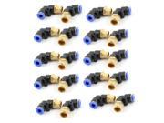 10 Pcs Straight Quick Connectors Pneumatic Fittings 6mm x 1 8 PT Male Thread