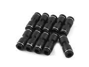 Unique Bargains 0.24 Push In Straight Coupler Quick Joint Fitting 10 Pcs for Pneumatic Tube