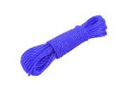 Unique Bargains Home Laundry Clothes Hanging Nylon Clothesline Rope Blue 10M 33Ft Long