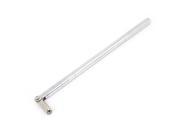 Unique Bargains 12mm Rod Maintenance Tool Truck Tyre Tire Inflator Gauge Silver Tone 7mm Thread