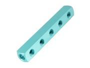 Unique Bargains 6.1 Long Sky Blue 3 In 5 Out Air Compressor Manifold Block New