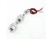 Unique Bargains 5.1 Long Liquid Water Level Sensor Stainless Steel 2 Ball Floating Switch
