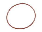 Unique Bargains 90mm OD 3mm Thickness Red Silicone O Ring Oil Seal Gasket