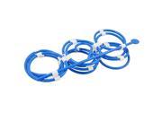 Unique Bargains 12 Circles Plastic Household Portable Nonslip Multipurpose Scarf Hangers Blue