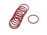 Unique Bargains Unique Bargains 10X Red Rubber 28mm x 2mm x 24mm Oil Seal O Rings Gaskets Washers