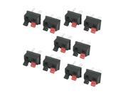 10 Pieces Push In Type Plastic Case Speaker Terminal Connector 2 Positions