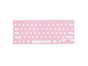 Unique Bargains Computer Keyboard Cover Protective Film Pink Clear for Apple MacBook Air 13.3