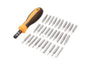 Unique Bargains Multifunction Slotted Phillips Tri wing Hex Torx Screwdriver Bit 31 in 1