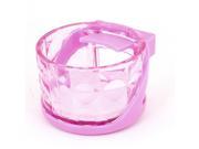 Unique Bargains 7.8cm Inner Dia Plastic Cup Tin Drink Holder Pink for Auto