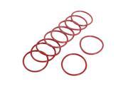 31mm External Dia. 2mm Thickness Oil Seal O Rings Gaskets Red 10pcs