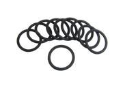 Unique Bargains Black Silicone O ring Oil Sealing Washer Grommet 35mmx28mmx3.5mm 10Pcs