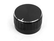 Unique Bargains Rotary Control Knobs Caps Covers Black for 6mm Dia Knurled Shaft Potentiometer