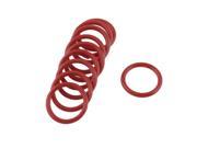 Unique Bargains 10 Pcs Soft Rubber O Rings Seal Washer Replacement Red 18mm x 2mm