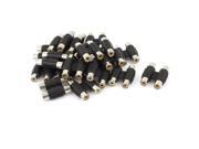 20 Pieces Audio Video 2x RCA Female to Female Coupler Adapter Connector
