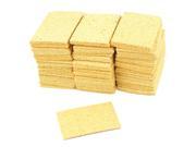 100pcs Soldering Iron Replacement Sponges Welding Cleaning Pads Yellow 50mmx35mm