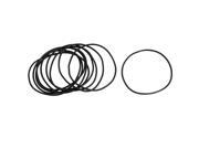 Unique Bargains 10 Pcs Metric 72mm OD 2.5mm Thick Industrial Rubber O Ring Seal Black