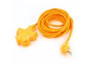 2 US 2 AU 4 Outlets Splitter Power Socket 3.6M Orange Cable AC 250V 10 16A