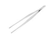 Unique Bargains Hospital Nonslip Striped Stainless Steel Tweezers Forceps 7 1 2 Long