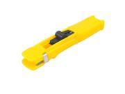 Unique Bargains Portable Plastic Housing Clam Clip Stapler Dispenser Yellow