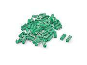 Unique Bargains 60 Pcs Green Silver Tone Replacement PCB Mounting 3.5mm 6 Pin Socket Connector