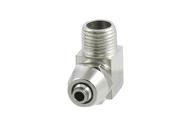 Unique Bargains Air Pneumatic 6mm Tube 1 8 PT Thread Right Angle Quick Coupler