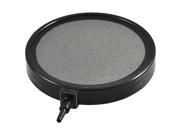 Black Plastic Housing Round Dark Gray Mineral Aquarium Bubbles Release Air Stone