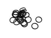 Unique Bargains 20PCS Cushioning Valve Seals Rubber O Rings 13mm OD 1.5mm Cross Section