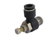 Unique Bargains Pneumatic Push In Connect 8mm x 1 4 PT Male Thread Speed Control Fitting