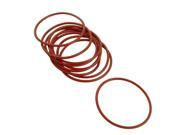 Unique Bargains 10 x Red Silicone O Ring Oil Seals Gaskets Washers 55mm x 2.5mm