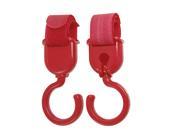 Baby Bassinet Rail 2pcs Clothes Plastic Hook Hanger Red