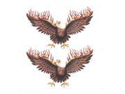 Car Automobile Adhesive Fire Eagle Decal Sticker 24 x 14cm Red Brown Pair Car Automobile Adhesive Fire Eagle Decal Sticker 24 x 14cm Red Brown Pair