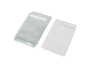 10 Pieces Office Plastic Vertical Work Licensing Card Holder Clear