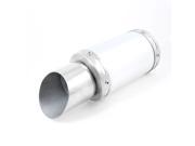Unique Bargains Motorcycle 5cm Inlet Exhaust End Muffler Stainless Steel Silver Tone