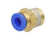 Unique Bargains Push In One Touch Straight Connector Round Fittings 2 Pcs