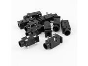 Unique Bargains 10 x PCB Mount 3 Pins 3.5mm Stereo Power Jack Socket Audio Video Connector