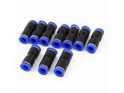 Air Pneumatic 8mm to 8mm Straight Quick Fittings Connector Adapter 10pcs