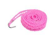 Unique Bargains Household Pink 2 Meter Clothes Hanger Rope Nonslip Clothesline