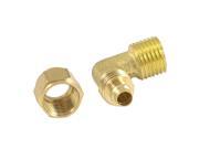 Unique Bargains Air Pneumatic 8mm Tube 13mm Male Thread Right Angle Quick Coupler