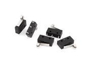 5Pcs KW11 3Z 5A AC 250V 3 Terminals Roller Lever Arm Micro Switches