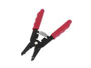 Unique Bargains Red Plastic Handle Locking 10 18 AWG Cable Wire Stripper Cutter Pliers Black