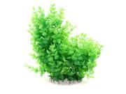 Unique Bargains 9.4 Height Ceramic Base Artificial Fuchsia Green Tree Grass for Aquarium