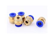5pcs 3 8BSP Male to 8mm OD Push In Pipe Quick Release Air Pneumatic Fitting