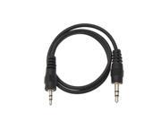 22 Inch Long 2.5mm Male to 3.5mm Male Audio Cable Black