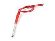 220V 100W Single Head Red Double Wires Cartridge Heater Tube 6mm x 50mm