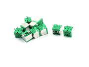 Unique Bargains 10pcs Keyboard Mouse PS 2 PS 2 6 Pin Socket PCB DIN Jack Connector Green